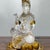 Late 20th Century Vintage Liuli Crystal Lotus Guanyin Statue With Gilt Accents and Original Silk Box For Sale - Image 5 of 9