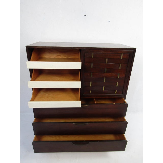 Burgundy Mid 20th Century Mid-Century Dresser Designed by Harvey Probber For Sale - Image 8 of 12