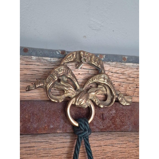 1950s Vintage Victorian Bronze Mirror, 1950s For Sale - Image 5 of 11