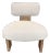 Maiden Home Kenmare Modern Lounge Chair With Light Wood Frame and Cream Upholstery For Sale