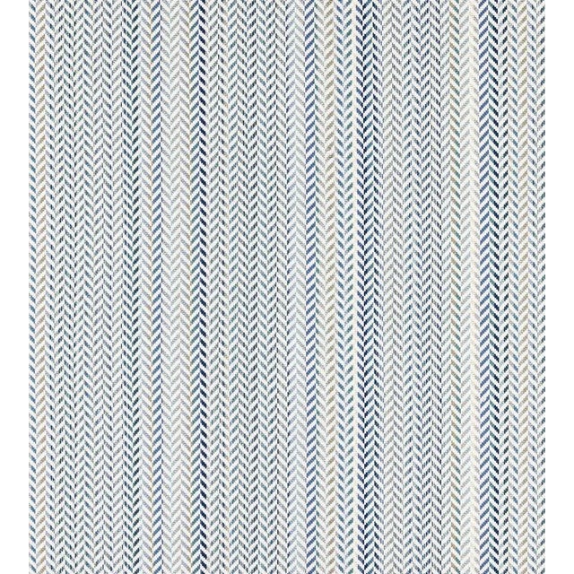Traditional The House of Scalamandré Arrow Stripe Fabric, Fountain For Sale - Image 3 of 3