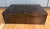 Large vintage tinplate metal box featuring a glass insert in the lid and woven metal detail and glass dividers inside....