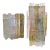1970s Italian Modern Murano Multicolor Glass and Metal Sconces- 2 Piece Set For Sale