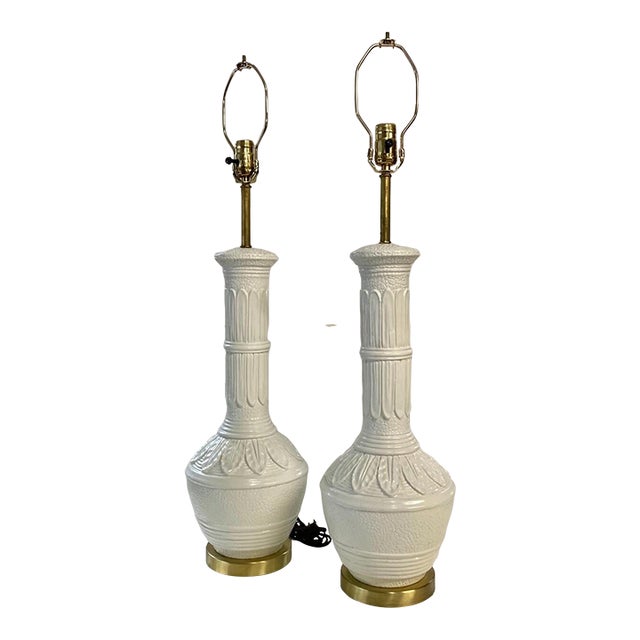 Pair of Vintage Ceramic Table Lamps For Sale