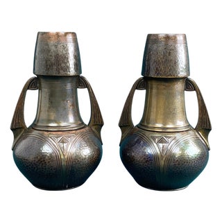 Jugendstil Vases by Carl Deffner, 1890s, Set of 2 For Sale