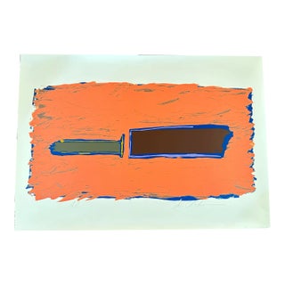 Dan Christensen Hyde Park Original Screenprint 1980 For Sale