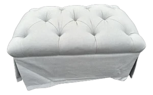 Custom Traditional Rectangular Tufted Ottoman