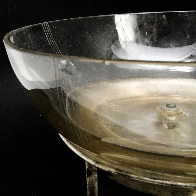 Art Deco Bowl on Stand from WWS Przemmet, Poland, 1950s, in Worn conditions. Designed 1950 to 1959 This piece has an...