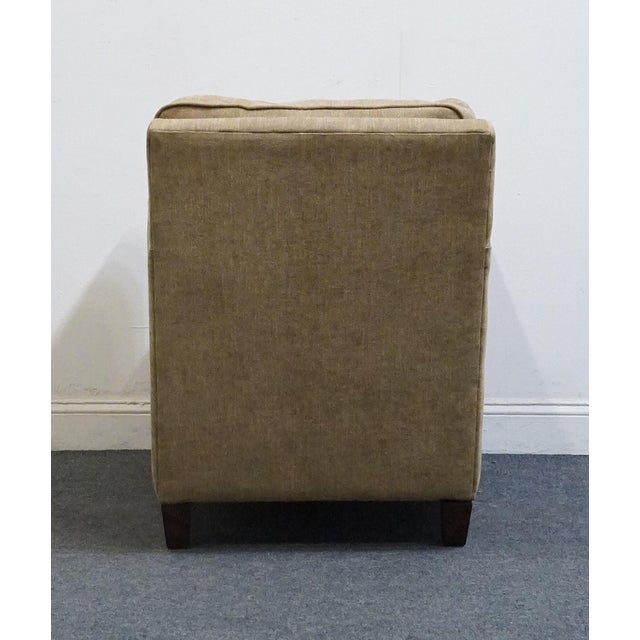 Uttermost Furniture Transitional Accent Club Arm Chair W. Textured Beige Woven Upholstery & Nailhead Trim For Sale In Kansas City - Image 6 of 10
