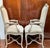 Shabby Chic A Pair of Louis XV-Style Contemporary Painted Armchairs Custom Upholstery Nailhaed Trim For Sale - Image 3 of 10