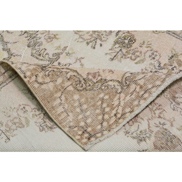 Vintage Turkish Anatolian Hand Knotted Wool Rug, 3'8X7'3 For Sale In New York - Image 6 of 6