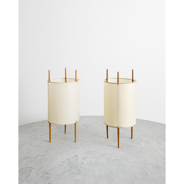 Early Mid Century No9 Table Lamps by Isamu Noguchi for Knoll, USA, 1940s, Set of 2 For Sale - Image 3 of 8