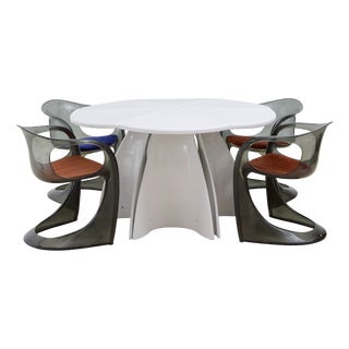 Modular Table by Fabio Lenci, 1970s, Set of 6 For Sale