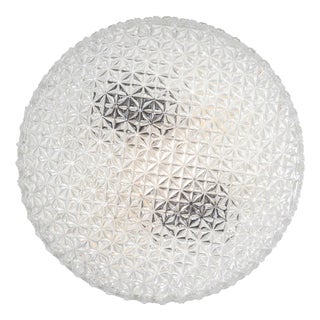 Czech Clear Diamond Wall Lamp, 1950s For Sale