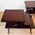 Red Mid-Century Mahogany Sunburst Bentwood 3-Tier End Tables - A Pair For Sale - Image 8 of 13