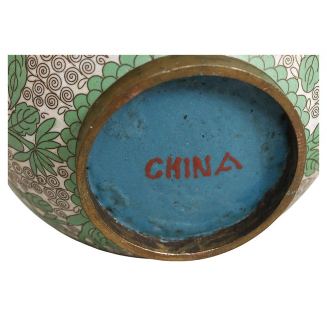Chinese Cloisonné Lidded Ginger Jar For Sale In Tampa - Image 6 of 6