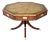 Large Antique Military Campaign Drum Table with Leather Top, 1950 For Sale
