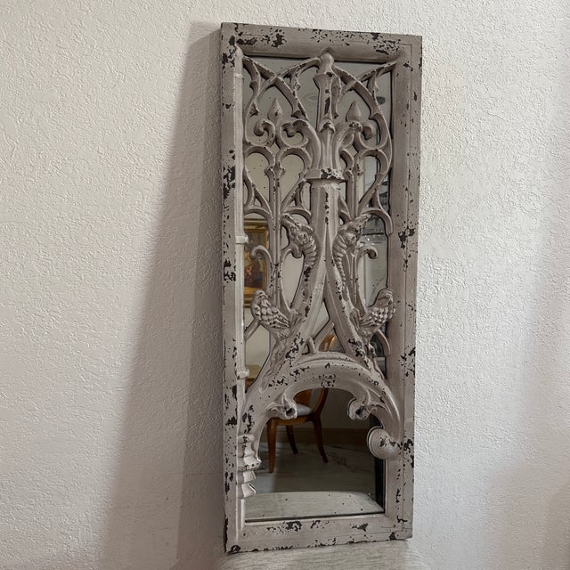 Vintage Gothic Mirror For Sale - Image 4 of 11