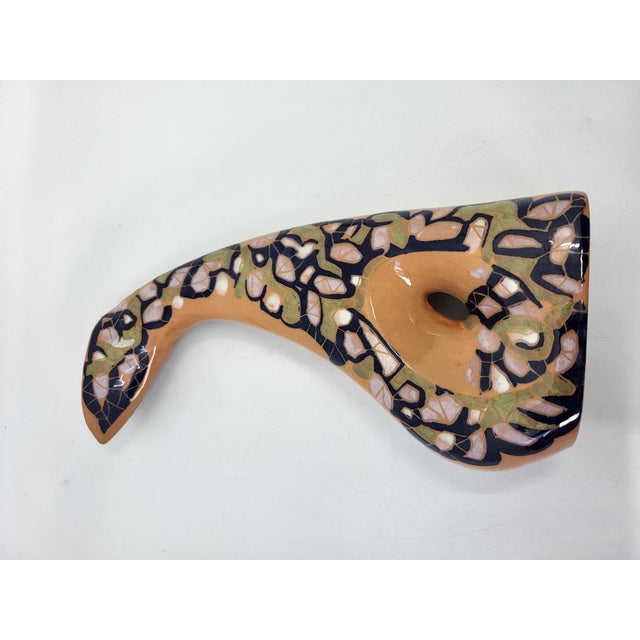 Vintage Ceramic Soliflore Vase by Gabrielle Mackiewicz, France, 1960s For Sale - Image 10 of 11
