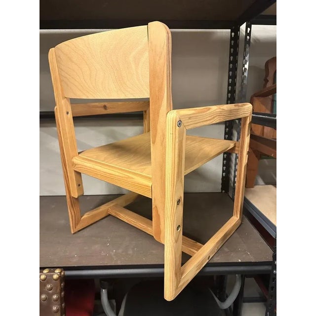 Pine Andre Sornay Armchair, France, 1950's For Sale In Austin - Image 6 of 8