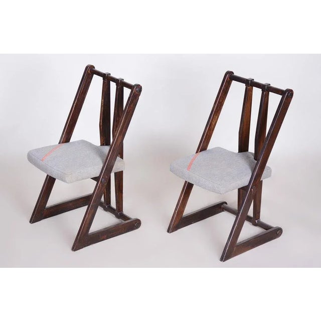 Avant Garde Armchairs, Czechia, 1940s, Set of 2 For Sale - Image 4 of 16