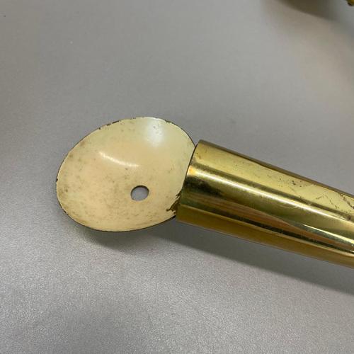 Brass Theatre Wall Sconce Light bin the style of Stilnovo and Gio Ponti, Italy, 1950s For Sale - Image 14 of 18