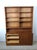 Danish Modern Two Piece Shelving Unit With Adjustable Shelves and Sliding Door Cabinets For Sale - Image 12 of 17