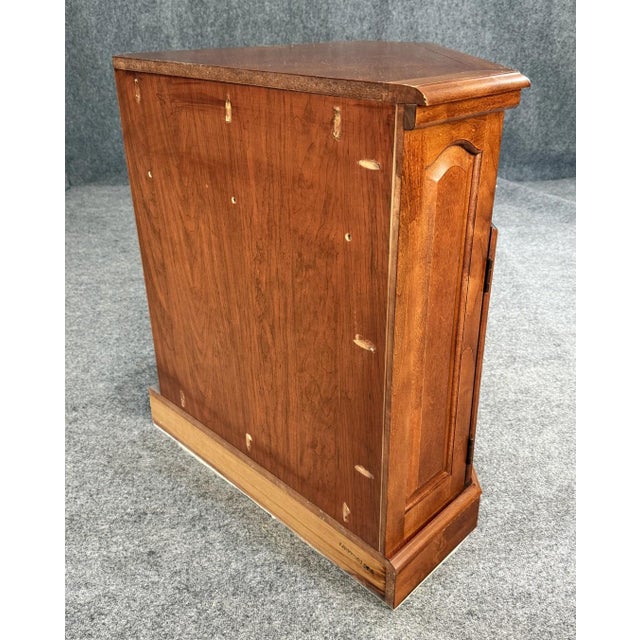 Late 20th Century Cherry Corner Television Stand For Sale - Image 4 of 9