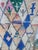 Textile Ivory Multicolor Diamond Wool Moroccan Boujaad Rug For Sale - Image 7 of 12