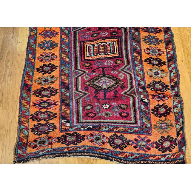 Antique Handwoven Anatolian Village Rug, Wool, Prayer Design, 1880s, 4' x 6' For Sale - Image 9 of 14