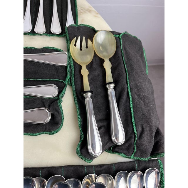 Cutlery Set in Silver from Zaramella, Italy, 1990s, Set of 101 For Sale - Image 6 of 15