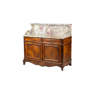 Antique Louis Philippe Buffet with Marble Top For Sale