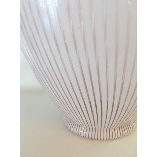White & Pink Murano Glass Amphora Vase from Franco Valmarana, 1970s For Sale - Image 4 of 8