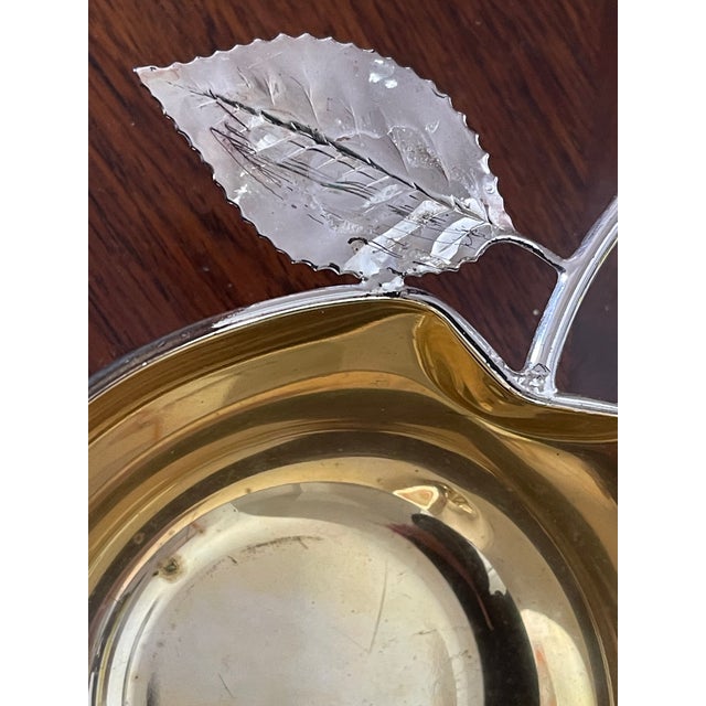 Contemporary 1960s 24 Kt Gold Plated Silverplated Nut Dish For Sale - Image 3 of 3