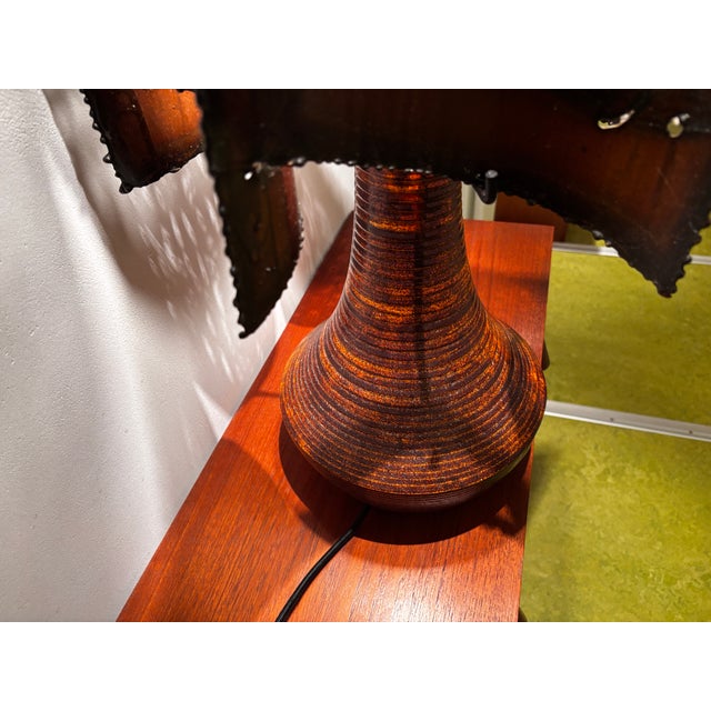 1960s Large Brutalist Lamp from Accolay, France, 1960 For Sale - Image 5 of 17