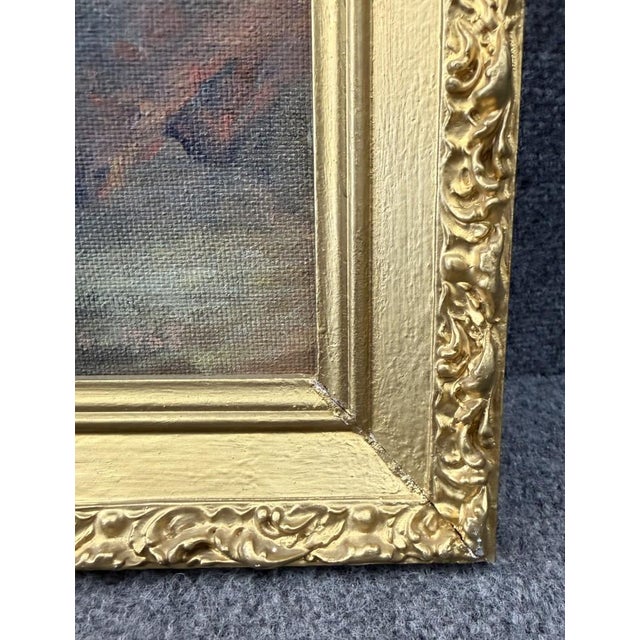 Original 1968 Mountain Landscape Oil on Board by Lillian Lewis For Sale - Image 9 of 11