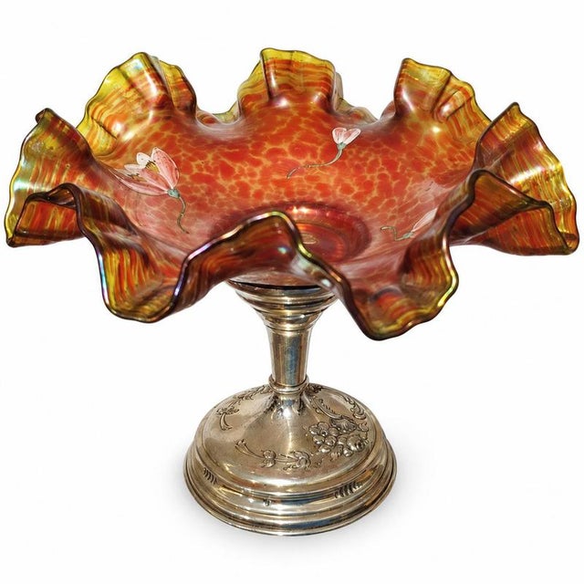 19th Century Glass and Silver Stemmed Goblet For Sale - Image 6 of 9
