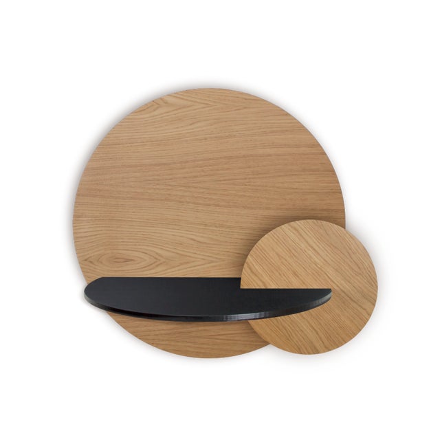 Alba L Round Bedside Table by Daniel García Sánchez for WOODENDOT For Sale - Image 6 of 7