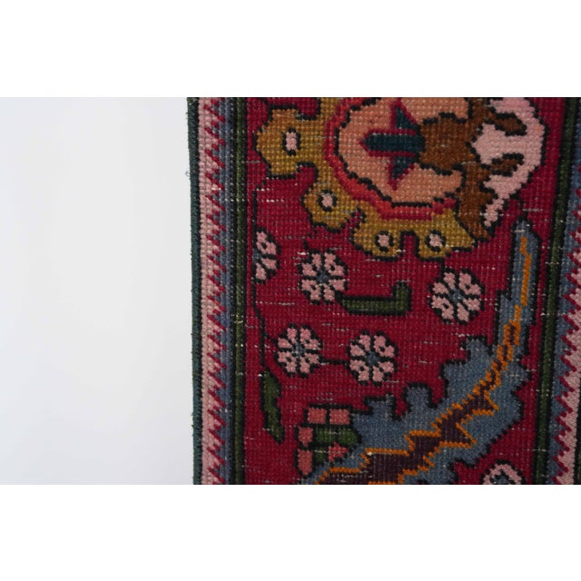 Vintage Persian Hand-Knotted area rug is a semi-antique vintage area rug. The '70s Eastern region of Persia's unique rug...