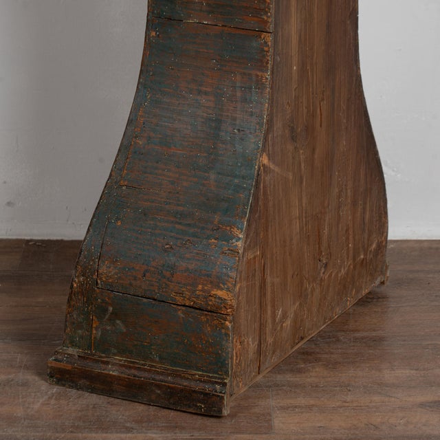 19th Century Original Painted Swedish Mora Grandfather Clock For Sale - Image 16 of 17