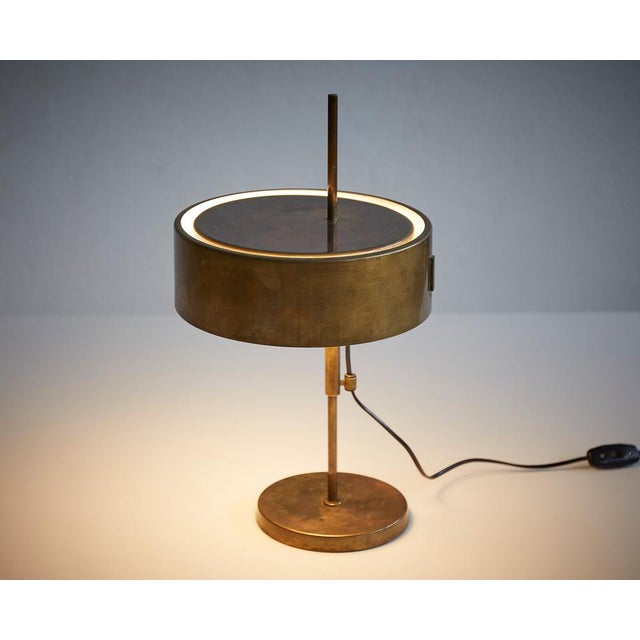 Mid-Century Modern Table Lamp attributed to Angelo Ostuni and Renato Forti for Oluce, 1950s For Sale - Image 3 of 9