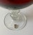 Late 20th Century Large Vintage Ruby Red Hand Cut Glass Footed Wine Decanter For Sale - Image 5 of 7