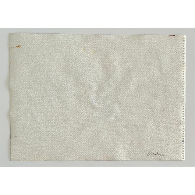 Abstract Expressionism Edward Avedisian, Mod Abstract Expressionist Modernist Edward Avedisian Color Field Art Gouache, c. 1979 For Sale - Image 3 of 5