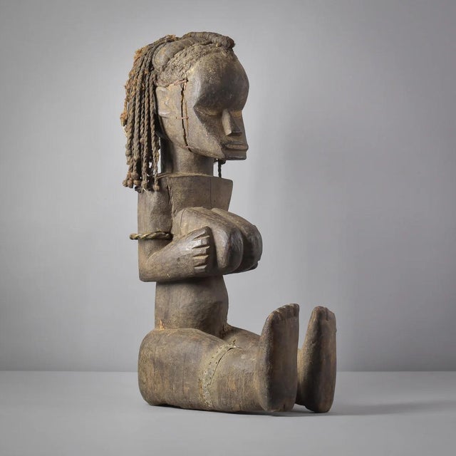 Early 20th Century Bassa Seated Female Figure For Sale - Image 12 of 12