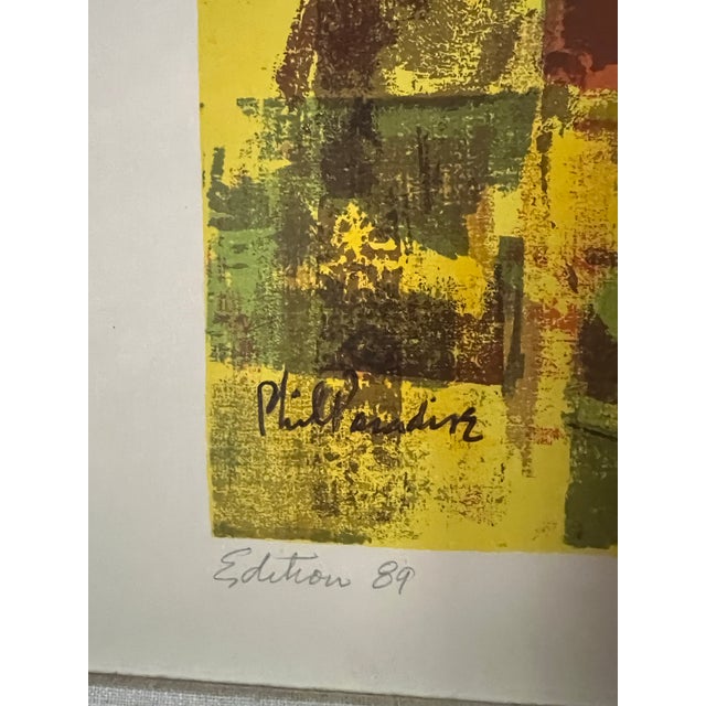 1960s Two Mid Century Modern Phil Paradise Serigraphs For Sale - Image 4 of 10
