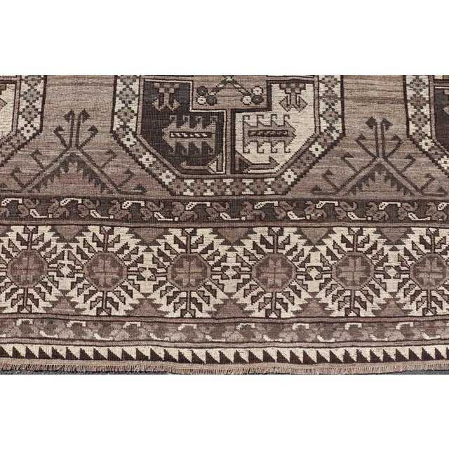 Measures: 10'9 x 18'3 Antique Ersari Rug with Traditional Gul Motifs and Subtle Colors 10'9 x 18'3. Keivan Woven Arts/...