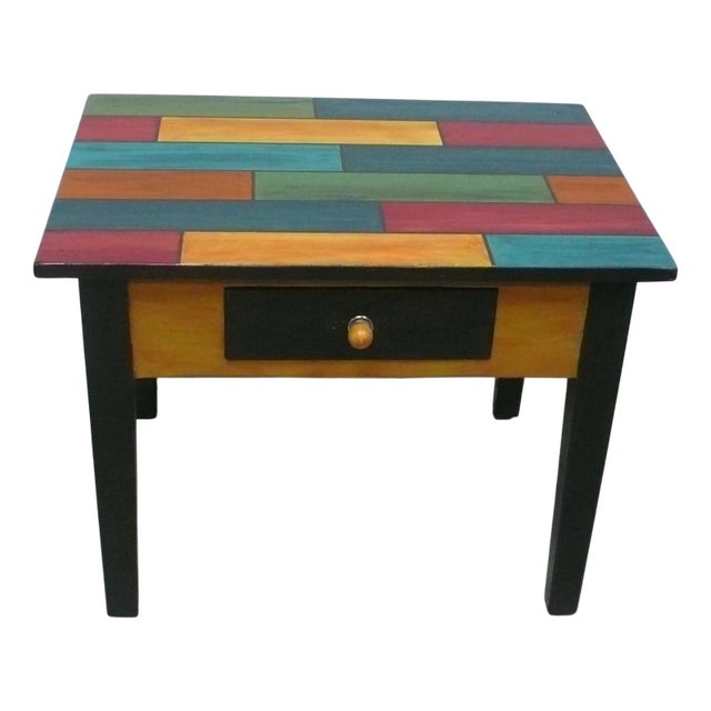 Coffee Table with Drawer, 1890s For Sale