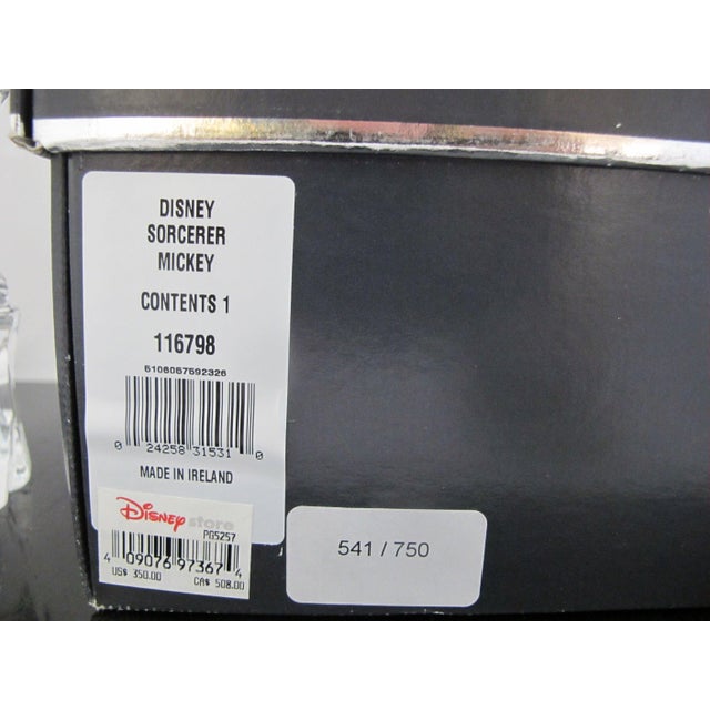 Disney Waterford Crystal Mickey Mouse Sorcerer Limited Edition of 750 in Box For Sale - Image 18 of 18