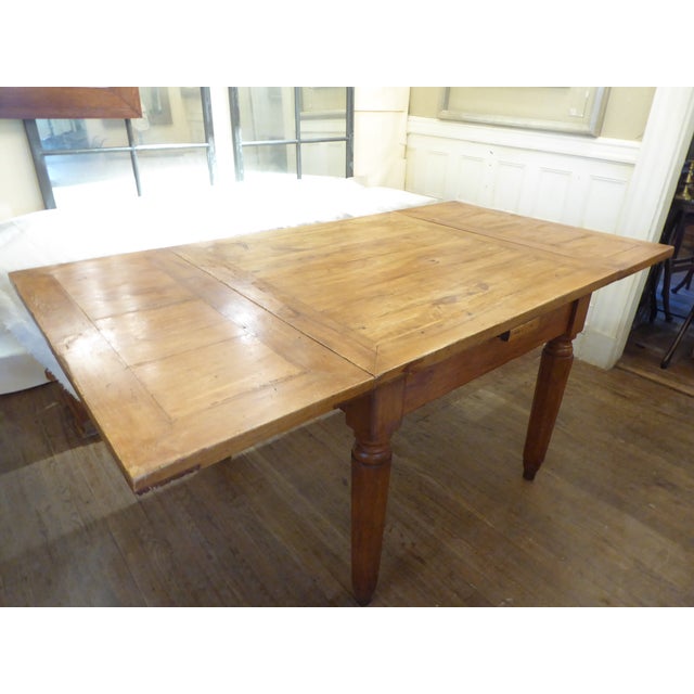 Rustic European Antique Italian Pine Dining Table For Sale - Image 3 of 9