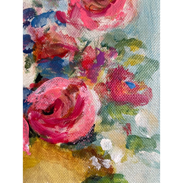 Petite Original Painting, Acrylic on Stretched Canvas. For Sale - Image 4 of 12